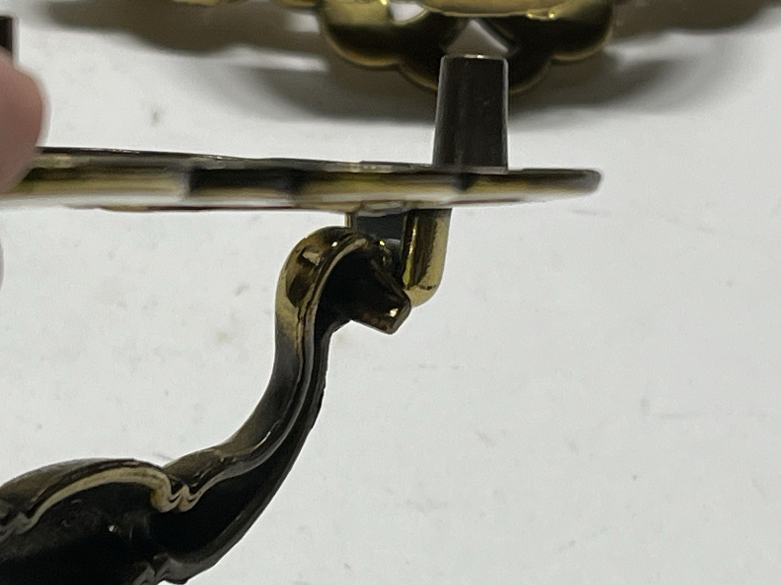 Vtg.Lot (8) NOS Brass Plated Chippendale/Batwing Wheat Design Drop Bail Pulls