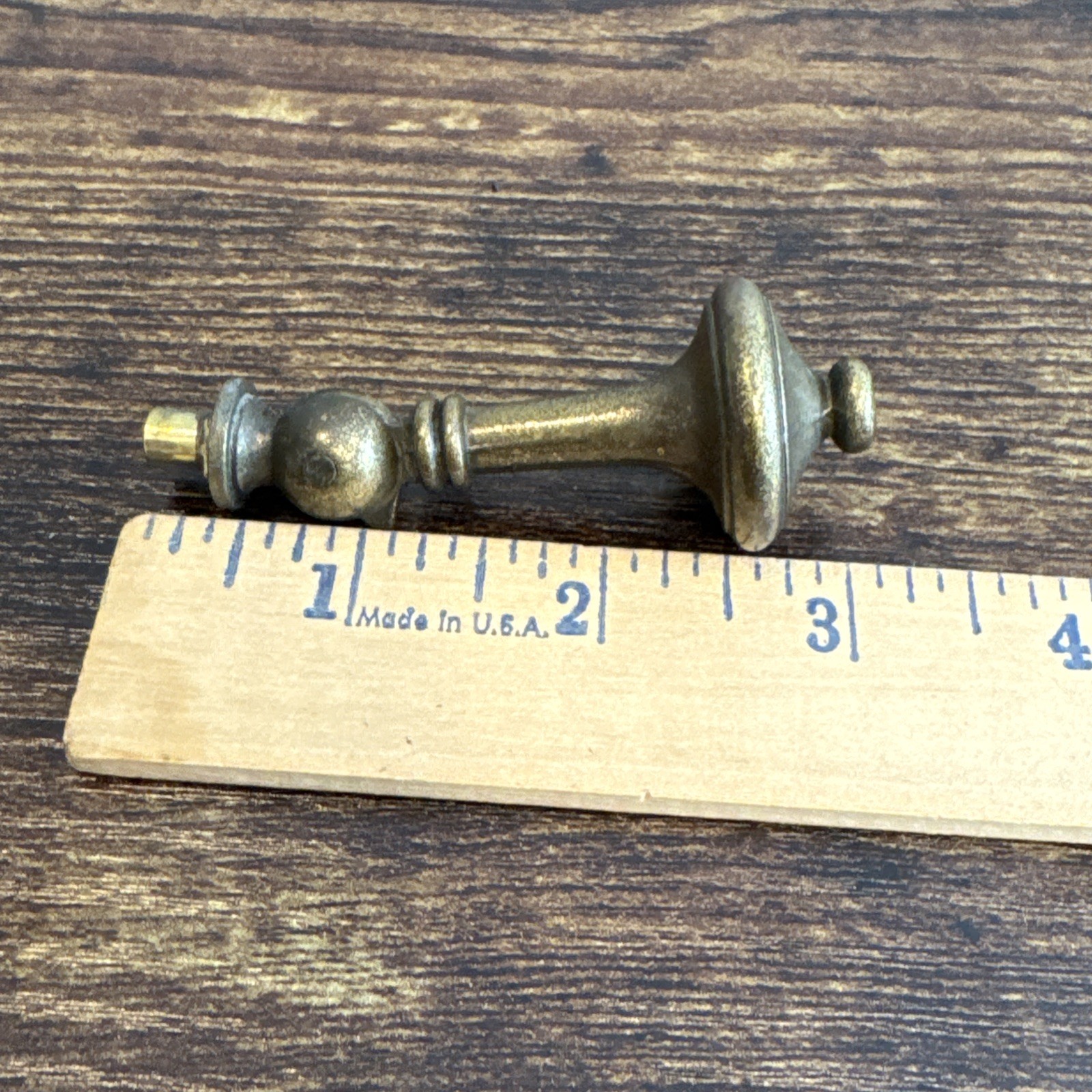 Drexel Esperanto Drawer Pull Teardrop Brass Dresser Handle Backplate Vintage MCM