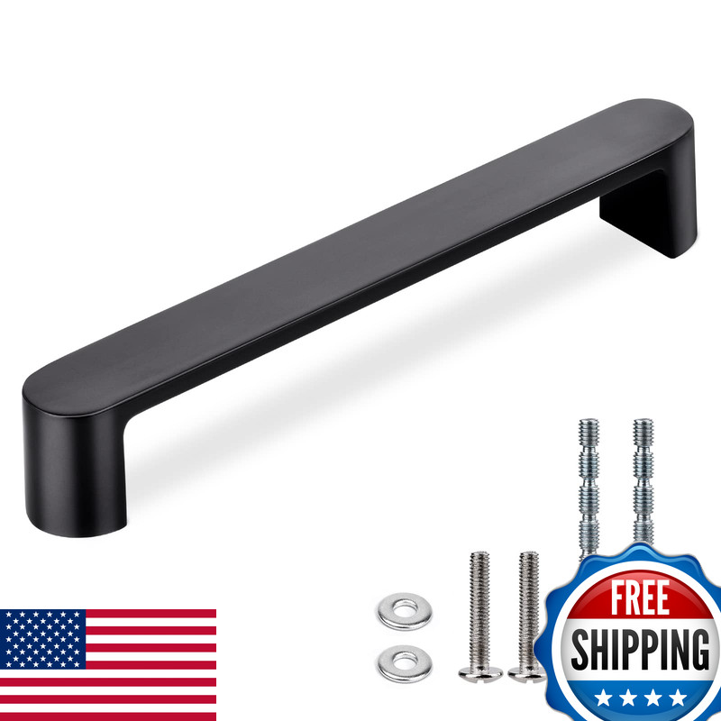 Weaverbird 4 Pack Cabinet Handles Pearl Black Drawer Pulls Furniture Cabinet