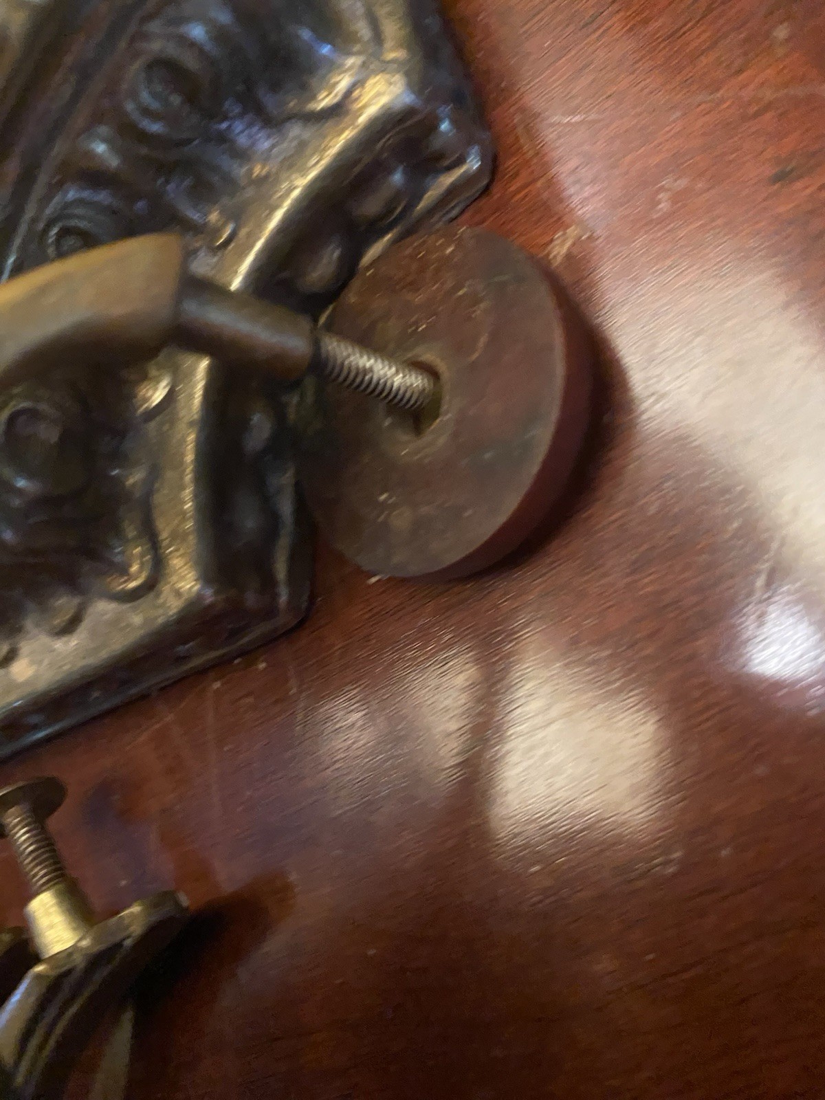 Antique Bakelite Brass Art Deco Dresser Handles Drawer Pulls. A1