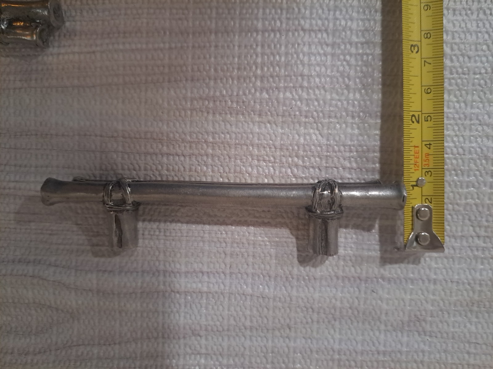 Lot Of 5 DArtefax DHP2-ORB Double Bamboo Pulls. Oil Rub Finish With Brass Insert