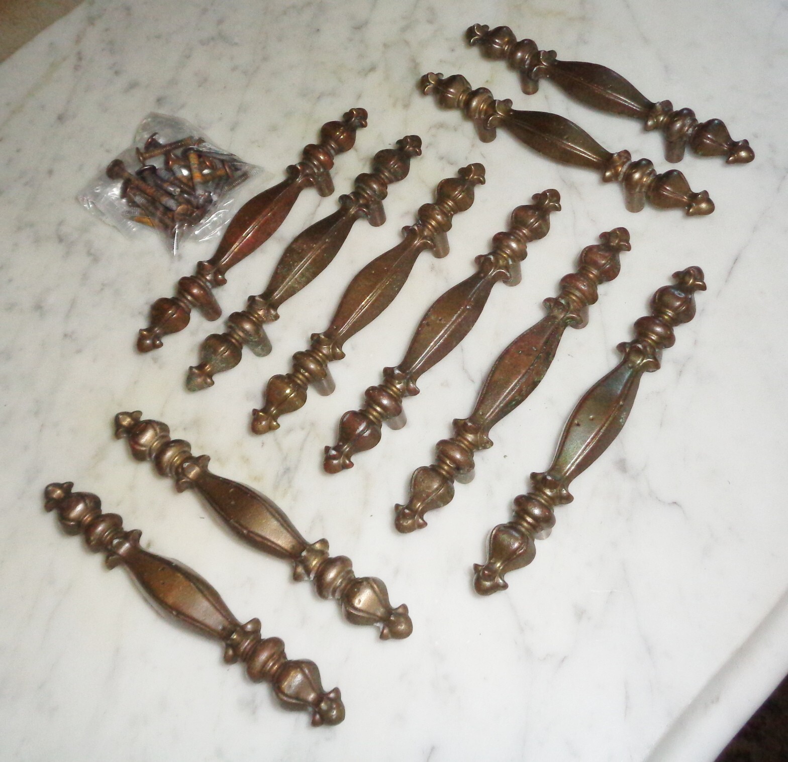 10 Keeler Brass Co KBC N08168 Handle Bar Pulls 5 3/4in Cabinet Door Drawer Pulls