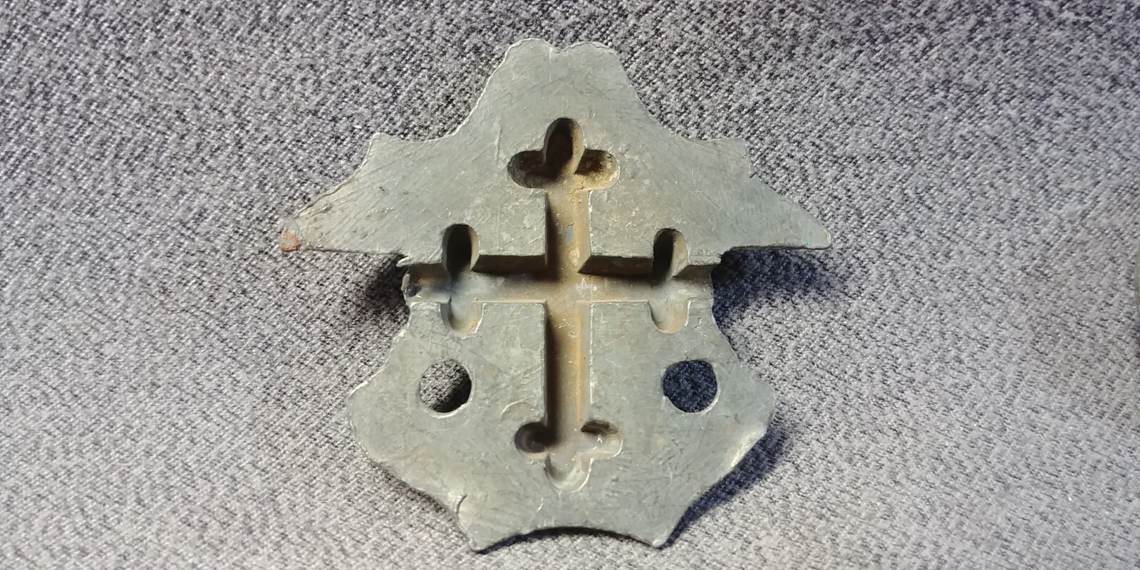3 Raised Christian Cross Drawer Pull Back Plate Escutcheon Furniture Hardware