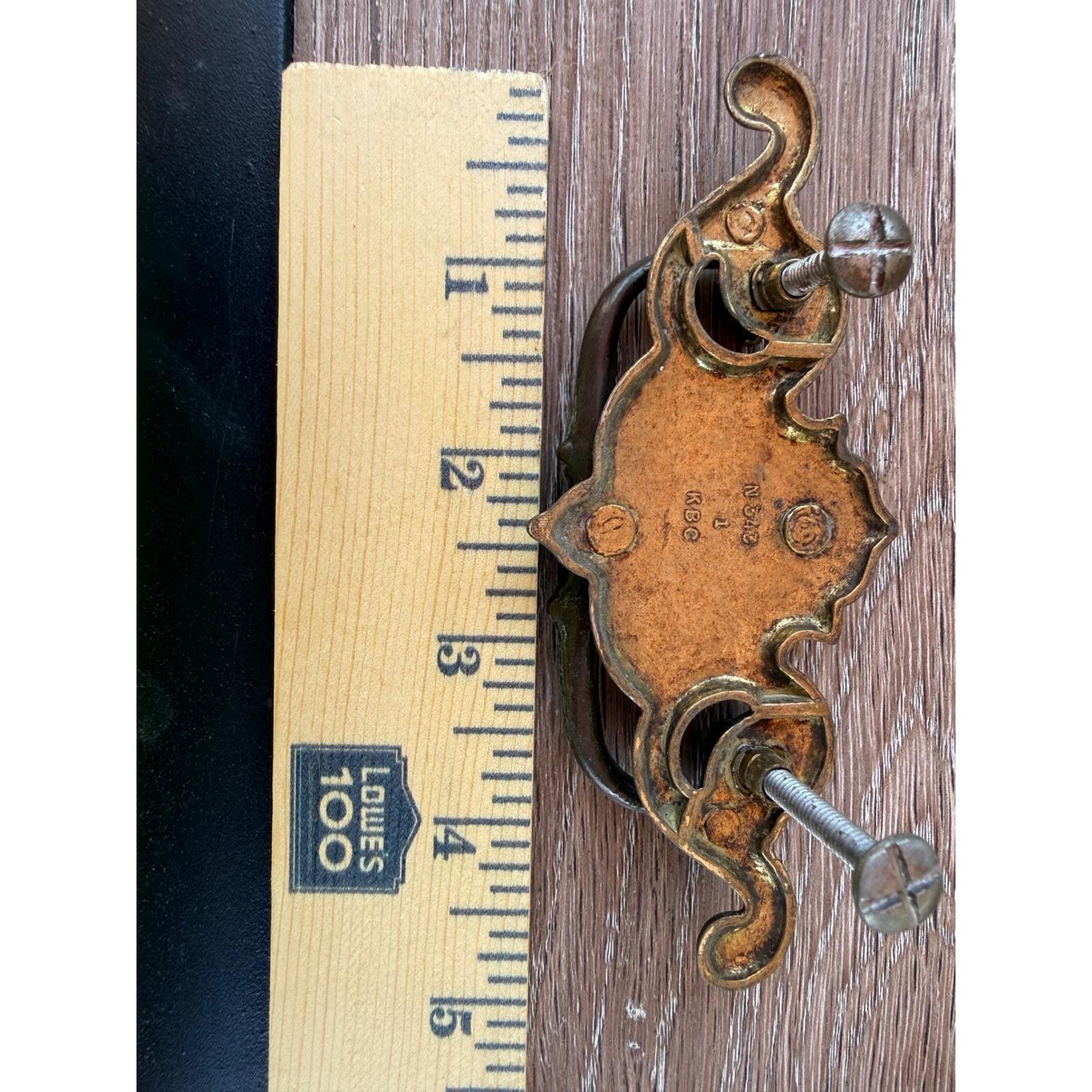 Vintage Keeler Brass Co KBC Chippendale Batwing Drawer Pulls Set of 10 N543 3in