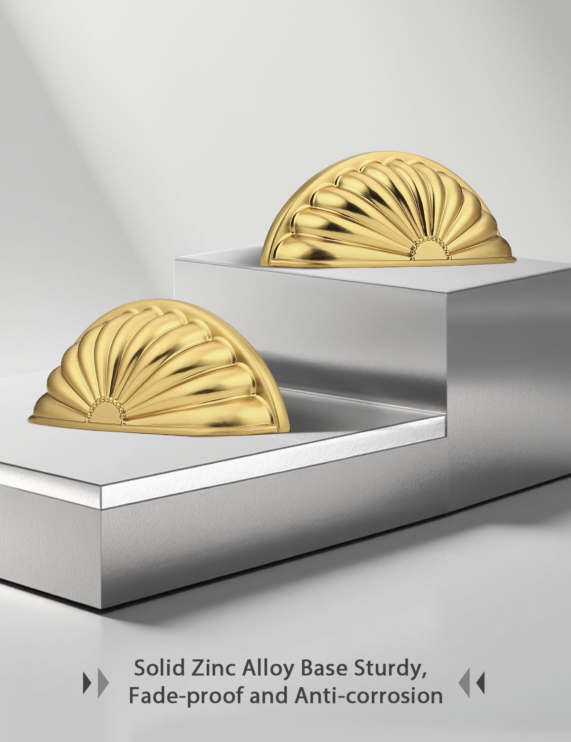 Mengico 3 76Mm Brushed Gold Cabinet Pulls 10 Pack – Zinc Alloy Drawer Handles