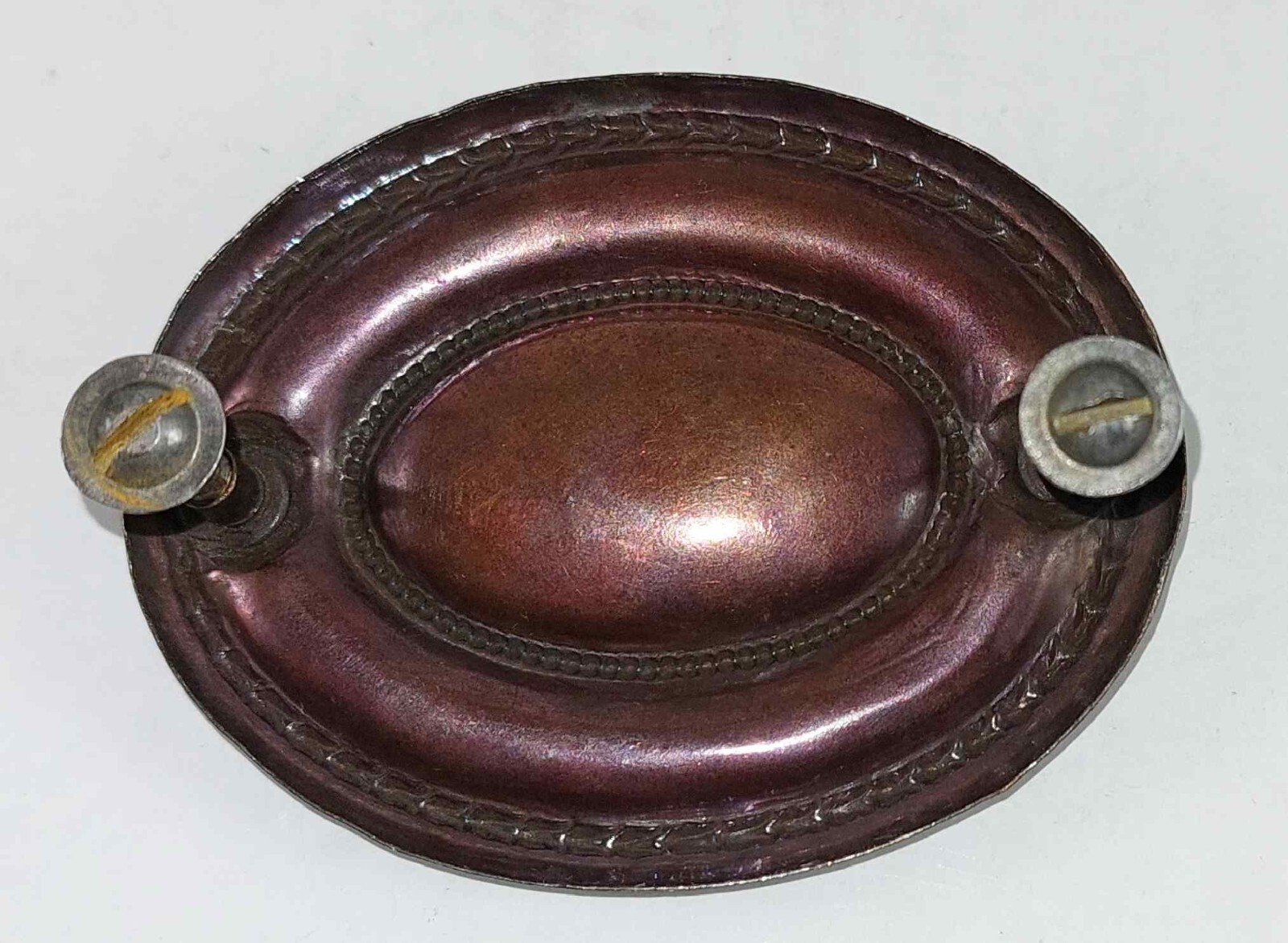 SET 5 ANTIQUE HEPPLEWHITE OVAL DRAWER PULLS FEDERAL 2 1/2″ CENTERS DROP BAIL