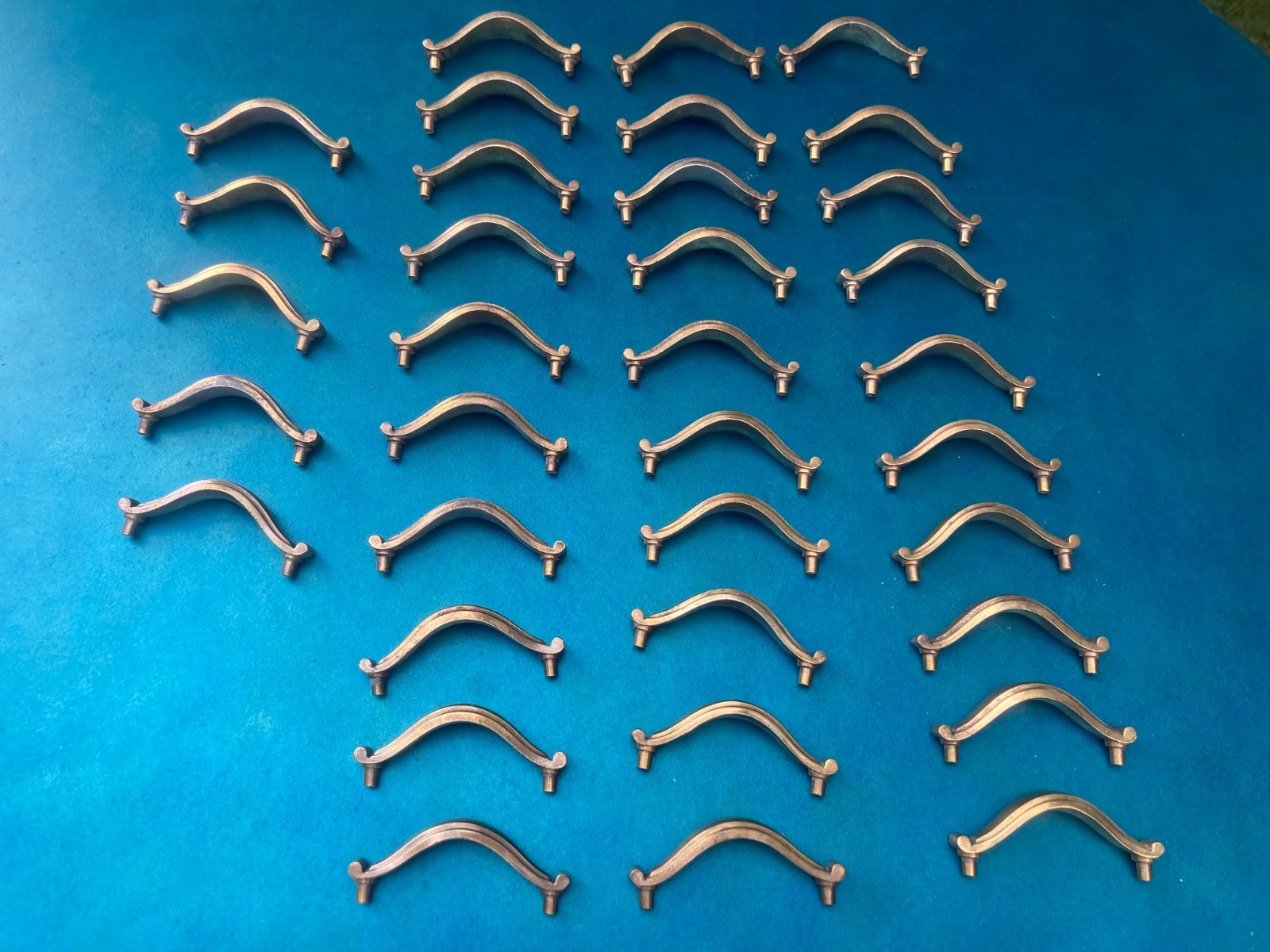 Vintage KBC Keeler Brass Drawer Pull Cabinet Handles Hardware Lot 35 Matching…