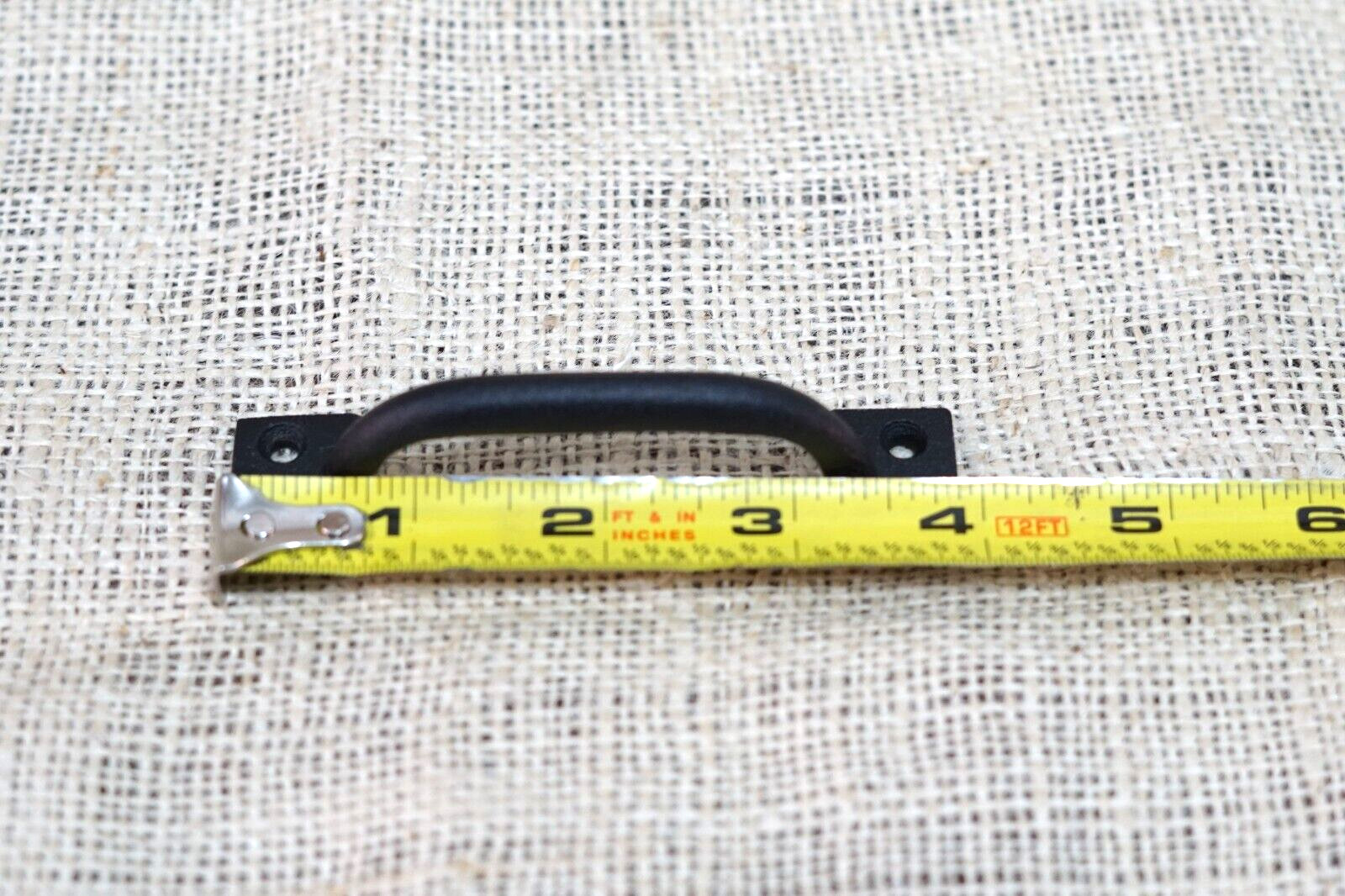 20 CAST IRON HANDLES DRAWER PULLS 4″ MATTE BLACK HOME DECOR KITCHEN WINDOW PULL