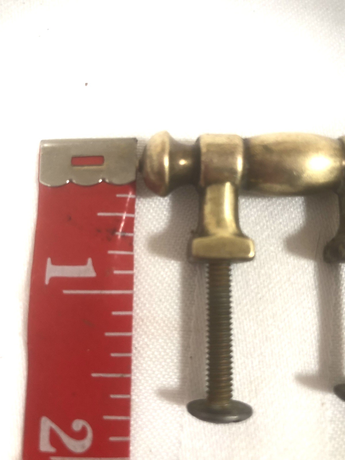 Vintage Drexel Esperanto MCM Dresser Brass Gold Door Pulls Set Of 2 W/ Screws