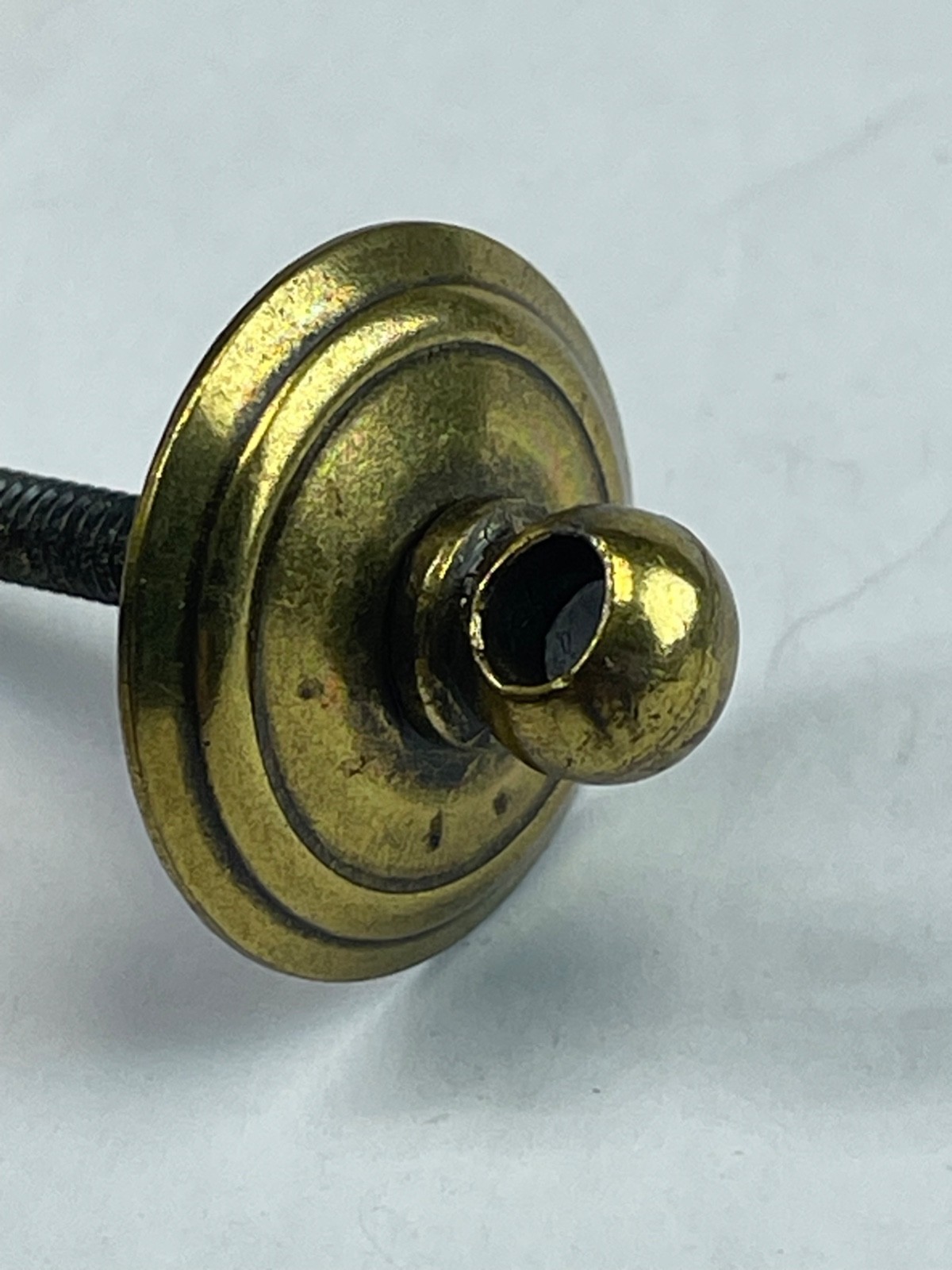 Bail Handle CB-1844 For Drop Pull Repair Dark Aged Brass 3-7/8″ Length Vintage