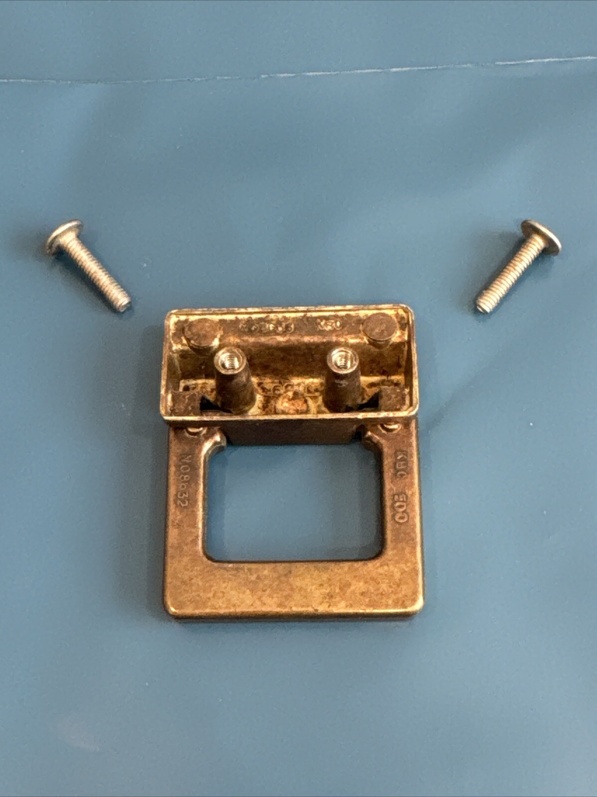 Drexel Woodbriar Drawer Pull Square Brass Vintage Bail Dresser Hardware