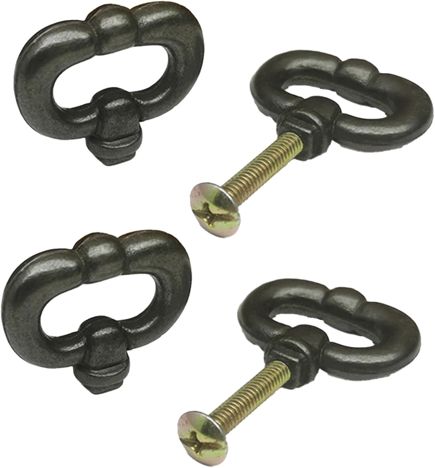 2PCS Vintage Style Drawer Knob Ring, Black Antique Bronze Ring | Furniture