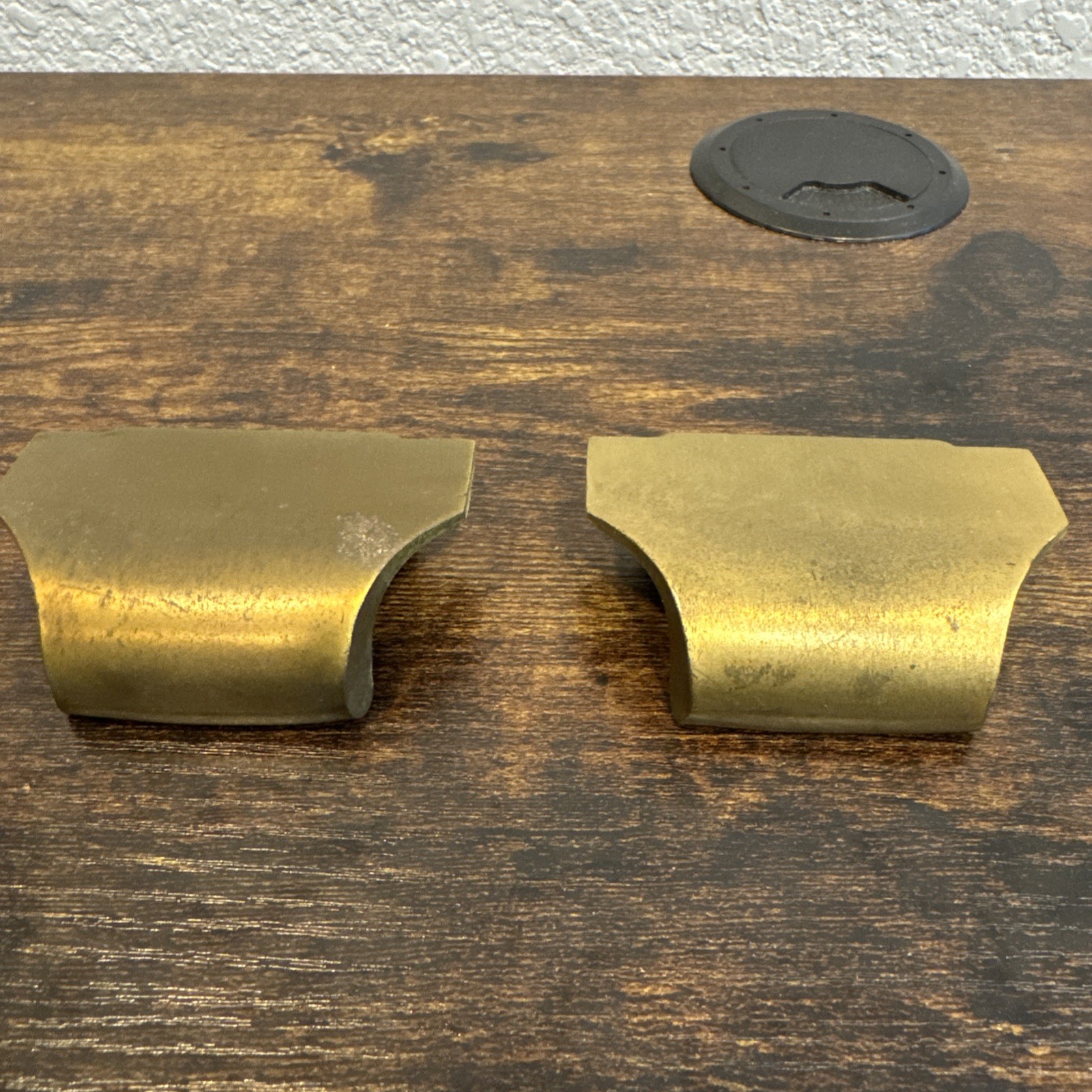 Drexel Precedent Drawer Pulls 4 Brass Handle Edward Wormley Mid Century Vintage