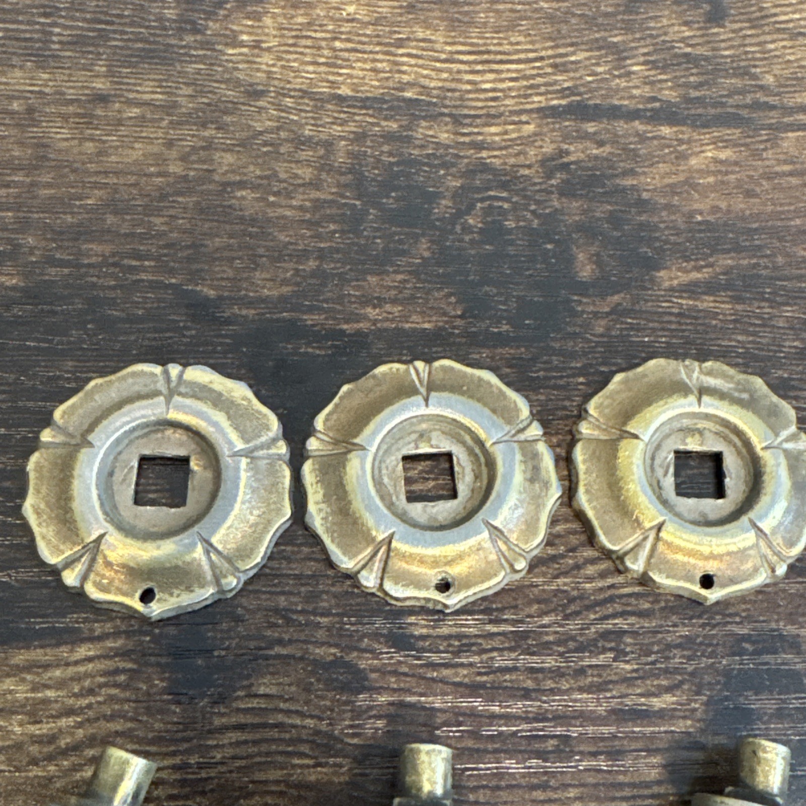 Drexel Esperanto Drawer Pulls (8) Teardrop Dresser Nightstand Backplate Vintage