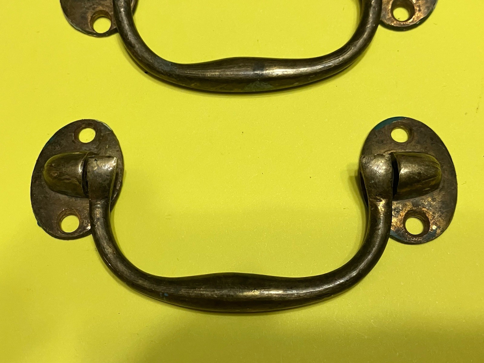 Antique Bronze 18th Century Campaign Georgian Chest Handle ORIGINAL PER HANDLE