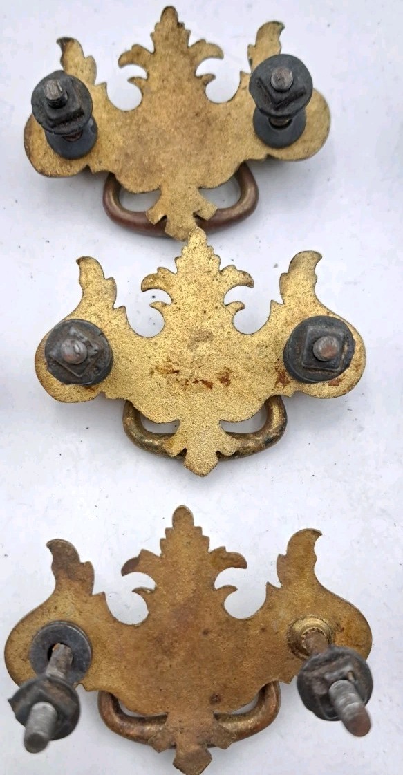 Antique/Vintage Handles Hardware Lot Furniture Drawer Pulls Handles Metal Brass