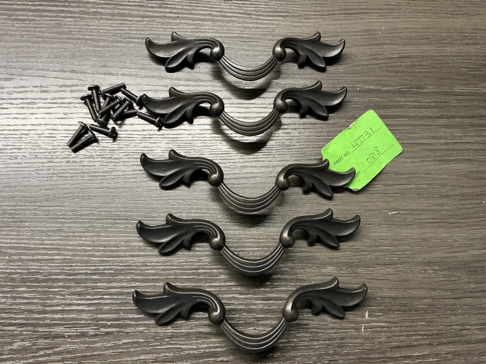 5 KEELER BRASS CO French Provential Cabinet Drawer Handle Pull 47731 Brass (45)