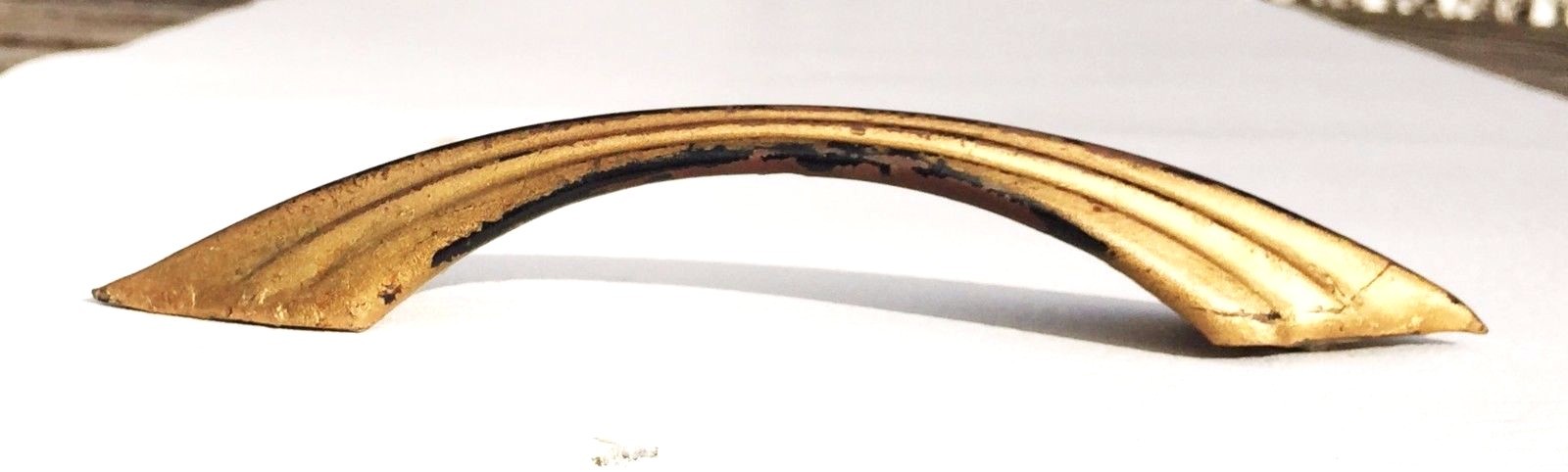 Art Deco Antique Hardware Brass Drawer Pull Cabinet Handle 4.5” on centers