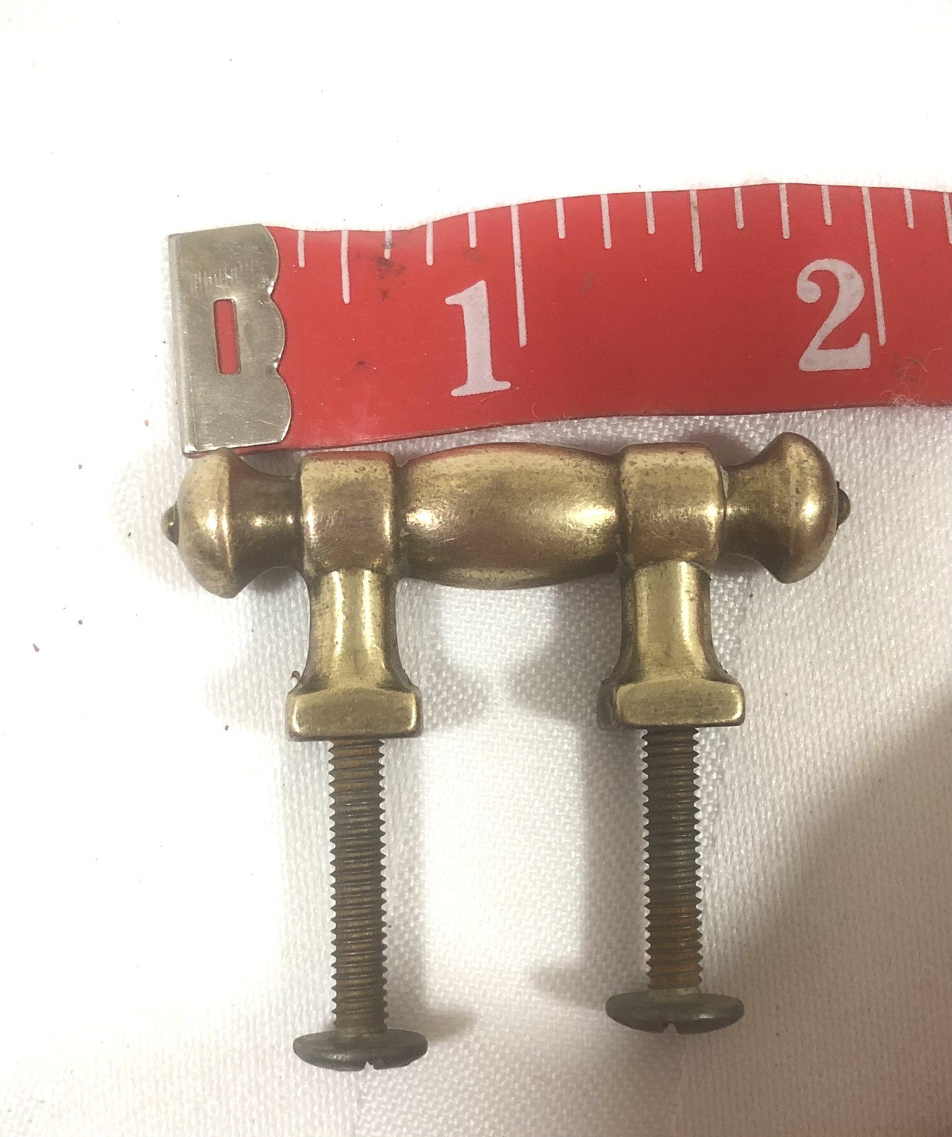 Vintage Drexel Esperanto MCM Dresser Brass Gold Door Pulls Set Of 2 W/ Screws