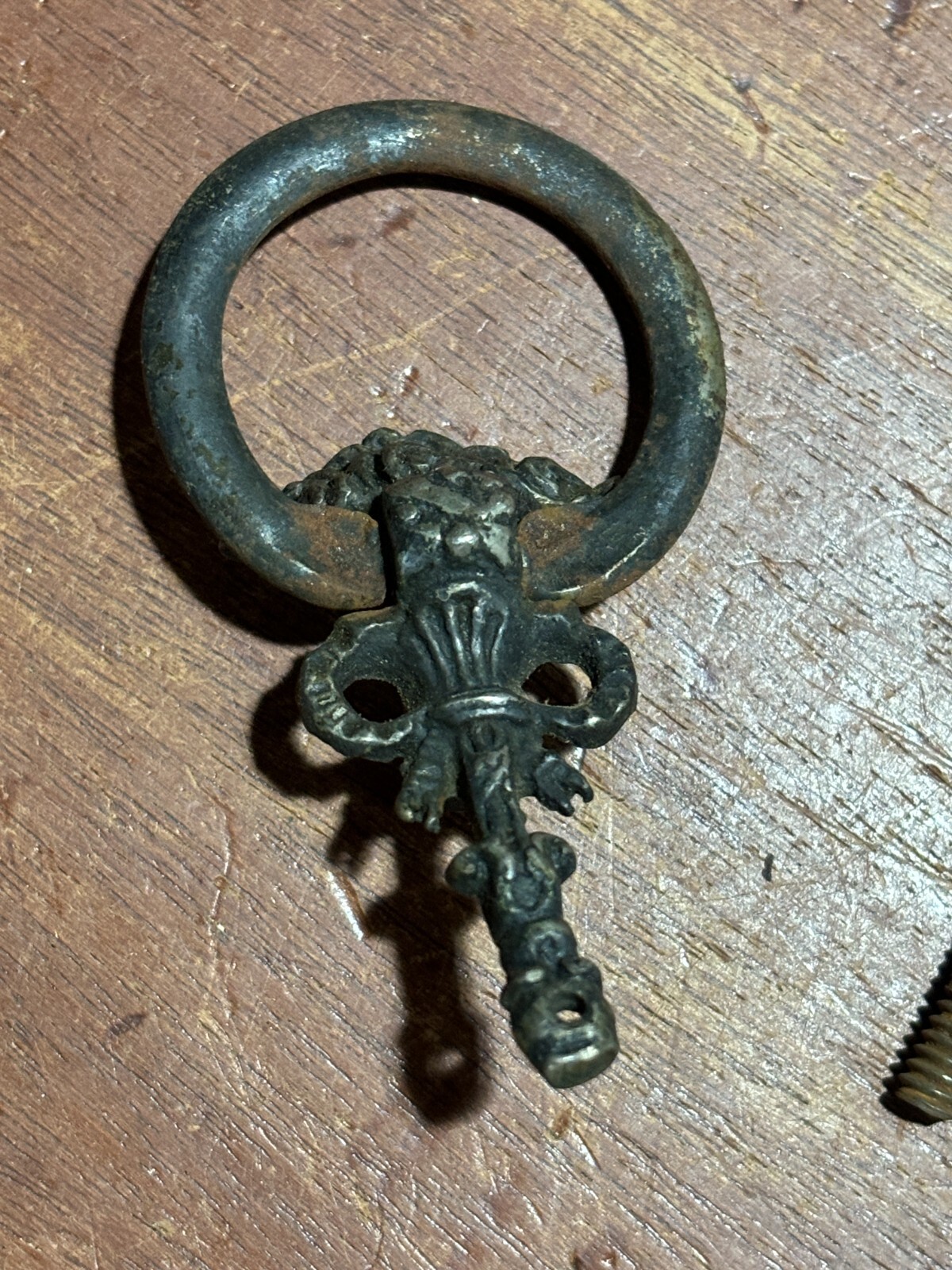 Vintage Ornate Drawer Ring Pull Drop Bail