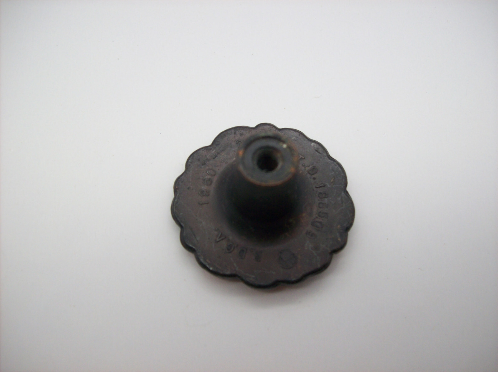 Vintage French Copper Flower Cabinet Knob Drawer Pull, 1960, RDCA, Patd 1885 09