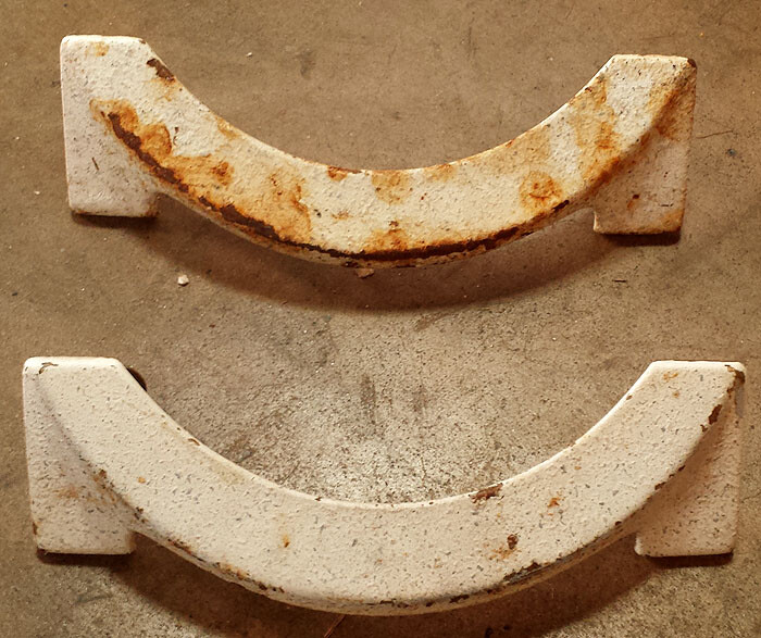 Pair Vintage Deco Steel Metal Dresser Drawer Cabinet Furniture Door Pulls Handle