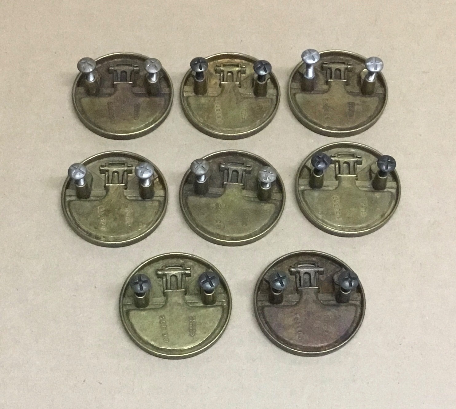 Vintage Campaign Style Furniture Pulls No. 8372 Keeler Brass Co.