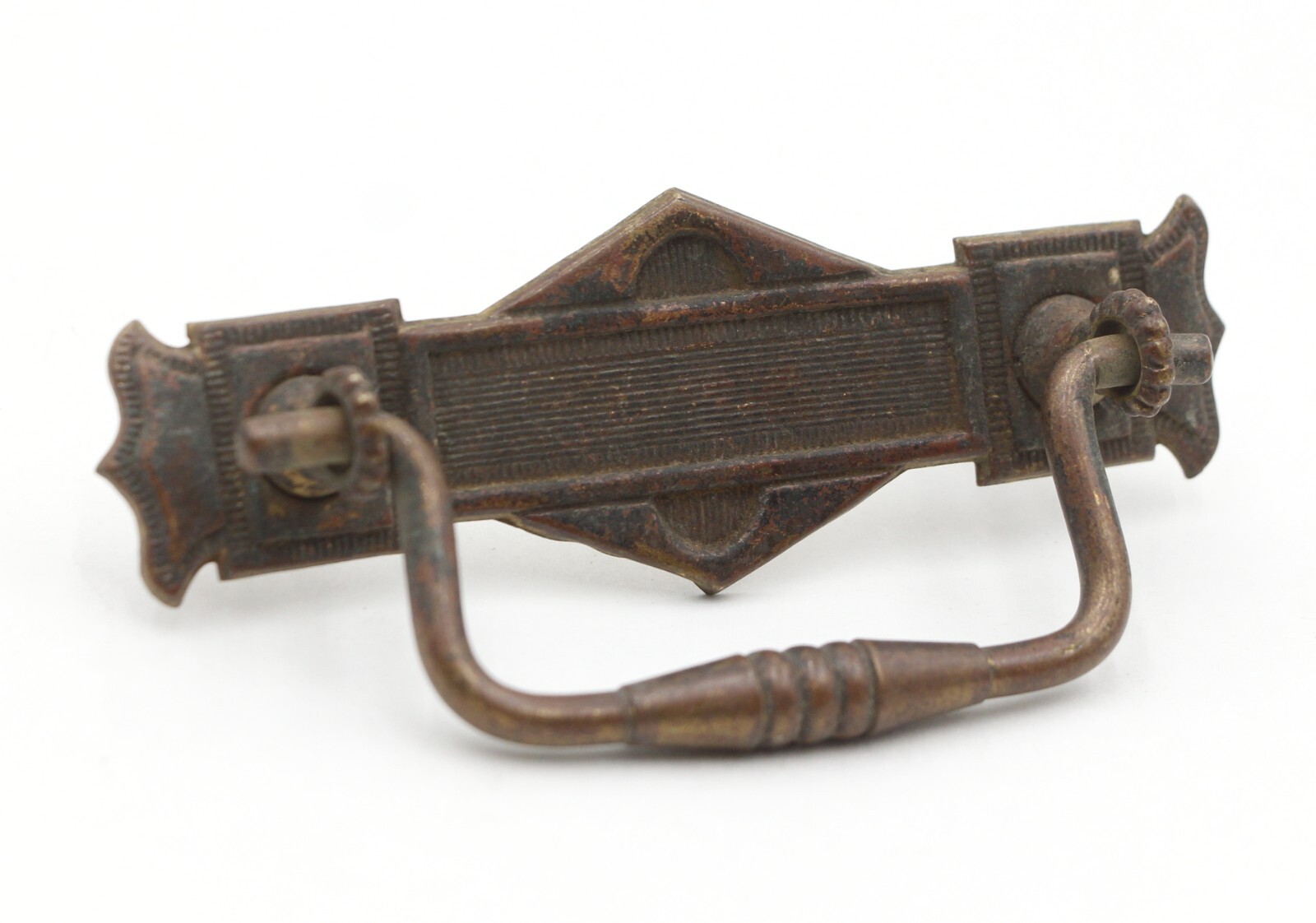 Pair of Traditional 4.25 in. Pressed Brass Drawer Pulls