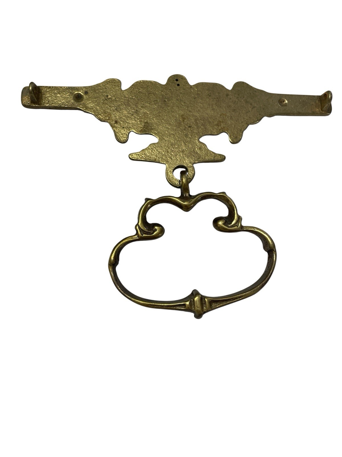 Antique Fancy Cast Brass French Style Drawer Bail Pull Architectual Salvage