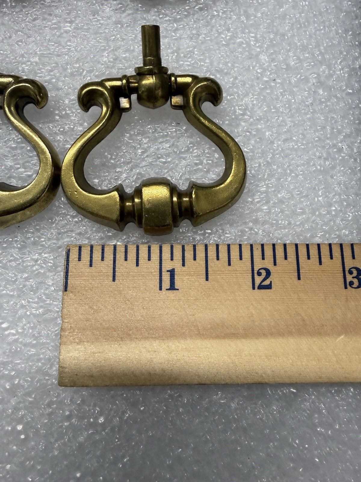 6 Vintage Keeler Brass Company KBC Brass Vintage Cabinet Drawer Drop Pulls (46
