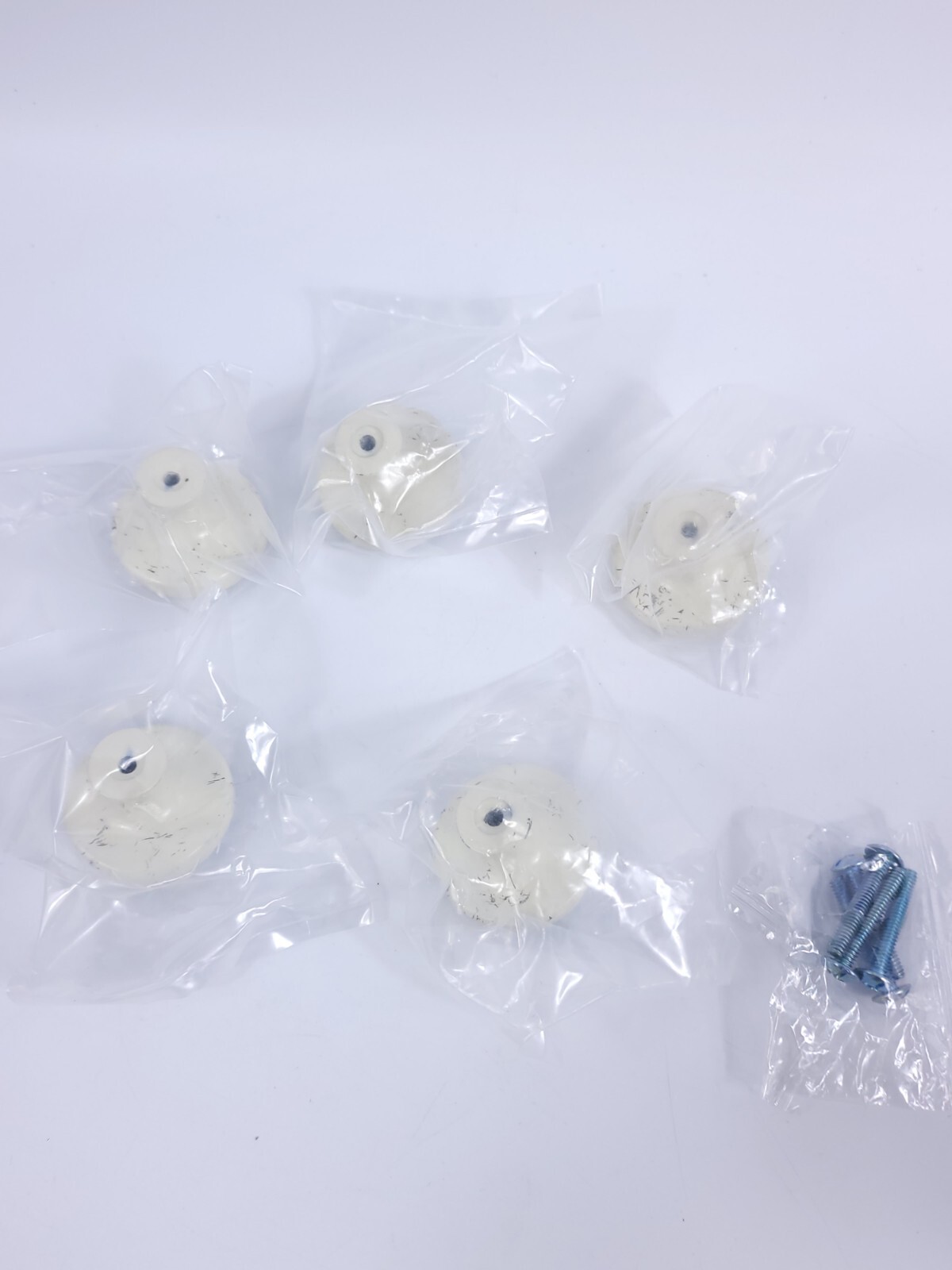 5x Drawer Cabinet Knob Pull Handle Cream Vintage Antique Style Antique White