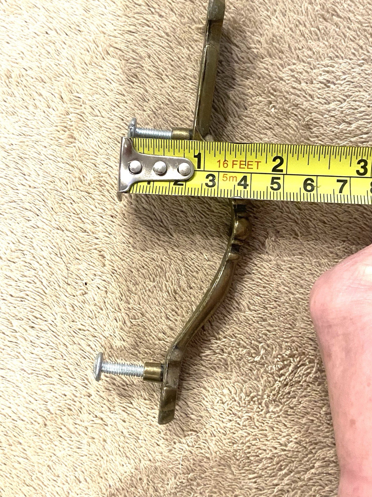 1976 AMEROCK Vintage 3″ Brass Drawer Cabinet Asymetric Pull Set of 20 CANADA