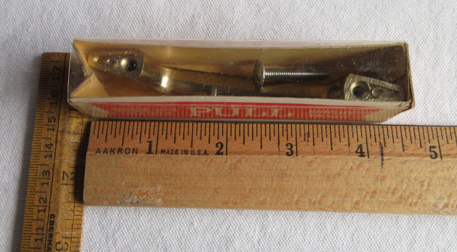 NOS Vtg. drawer pull door pull R290 diecast MCM w/instructions