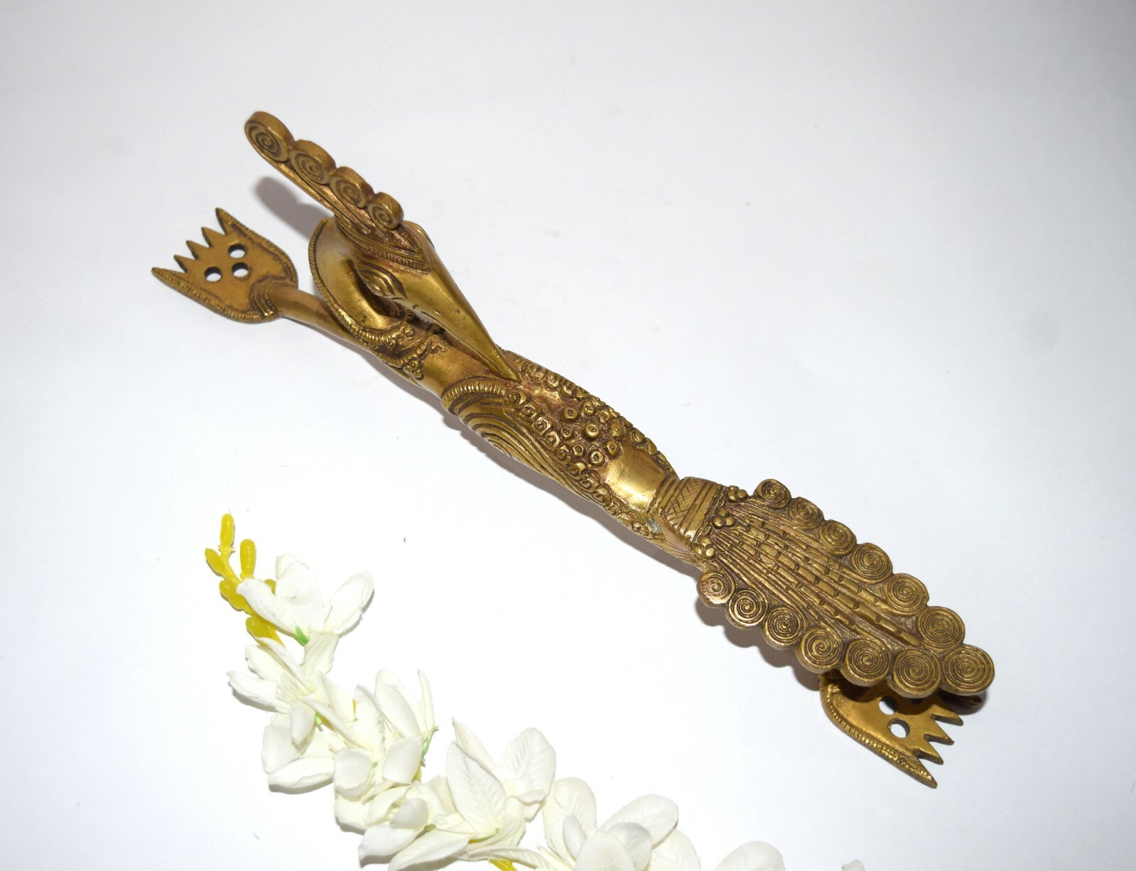 Peacock Door Handle Brass Peafowl Style Dresser Pull Bird Door Accessories GTX