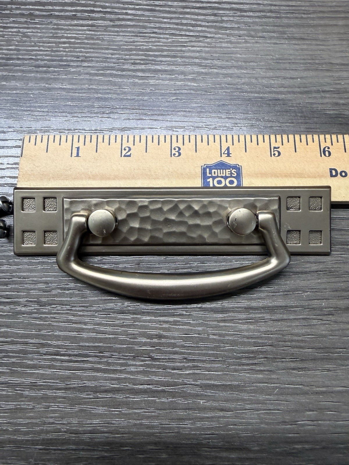Vintage Keeler Brass Hickory MCM Mission Style Cabinet Drawer Handle Pull (137