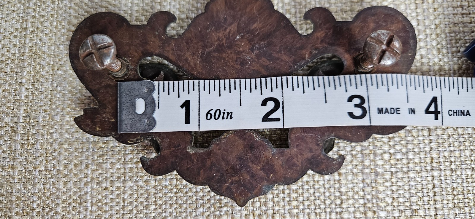 Vintage Chippendale Batwing Drawer Pulls Set 11 Brass 2 Sizes