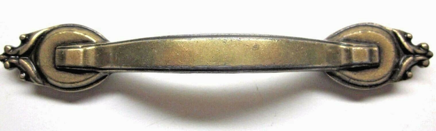 Amerock 735 Drawer Pull Handle Dark Aged Brass 3″ Centers Mid Century 1 Vtg MCM