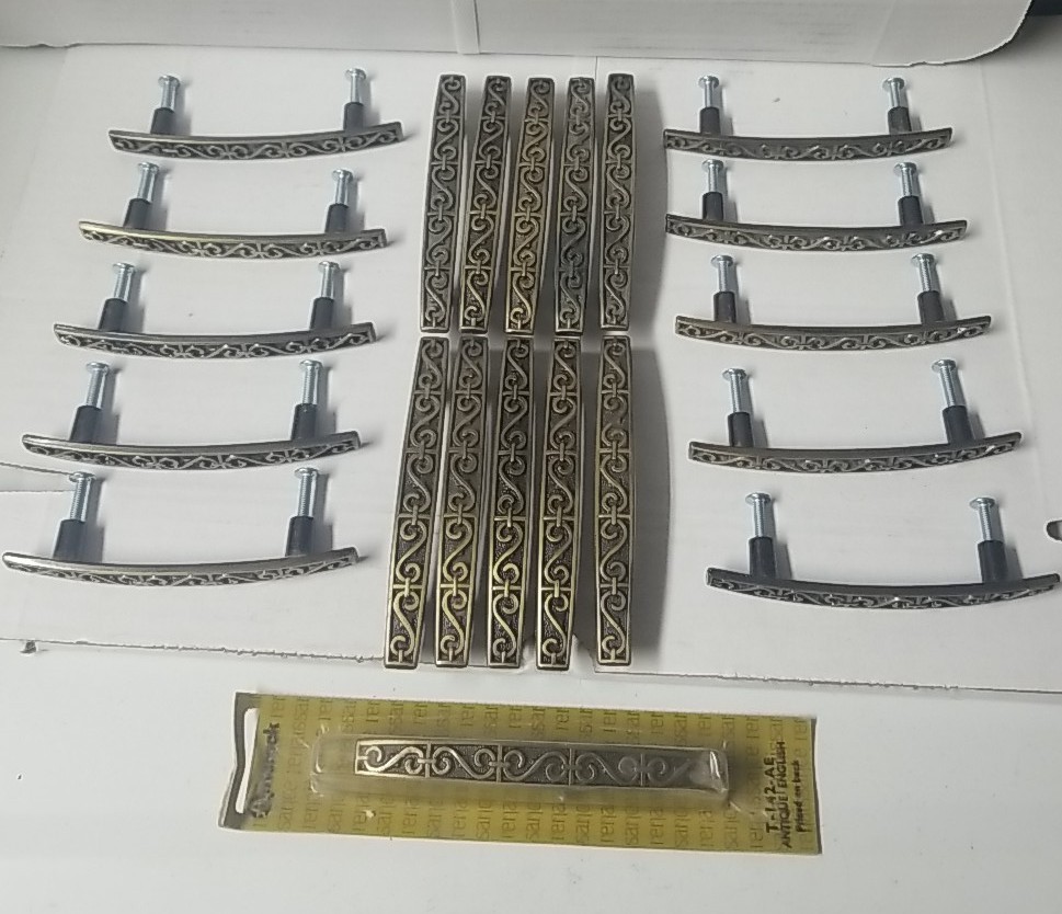 21 Vtg Amerock T-142-AE Antique English Drawer Pulls **Read**