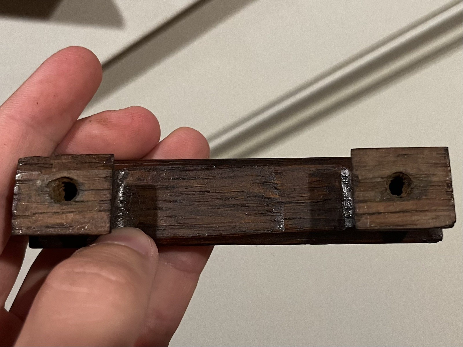 Globe Wernicke Barrister Bookcase Mission Oak Wood Drawer Base Pull Handle