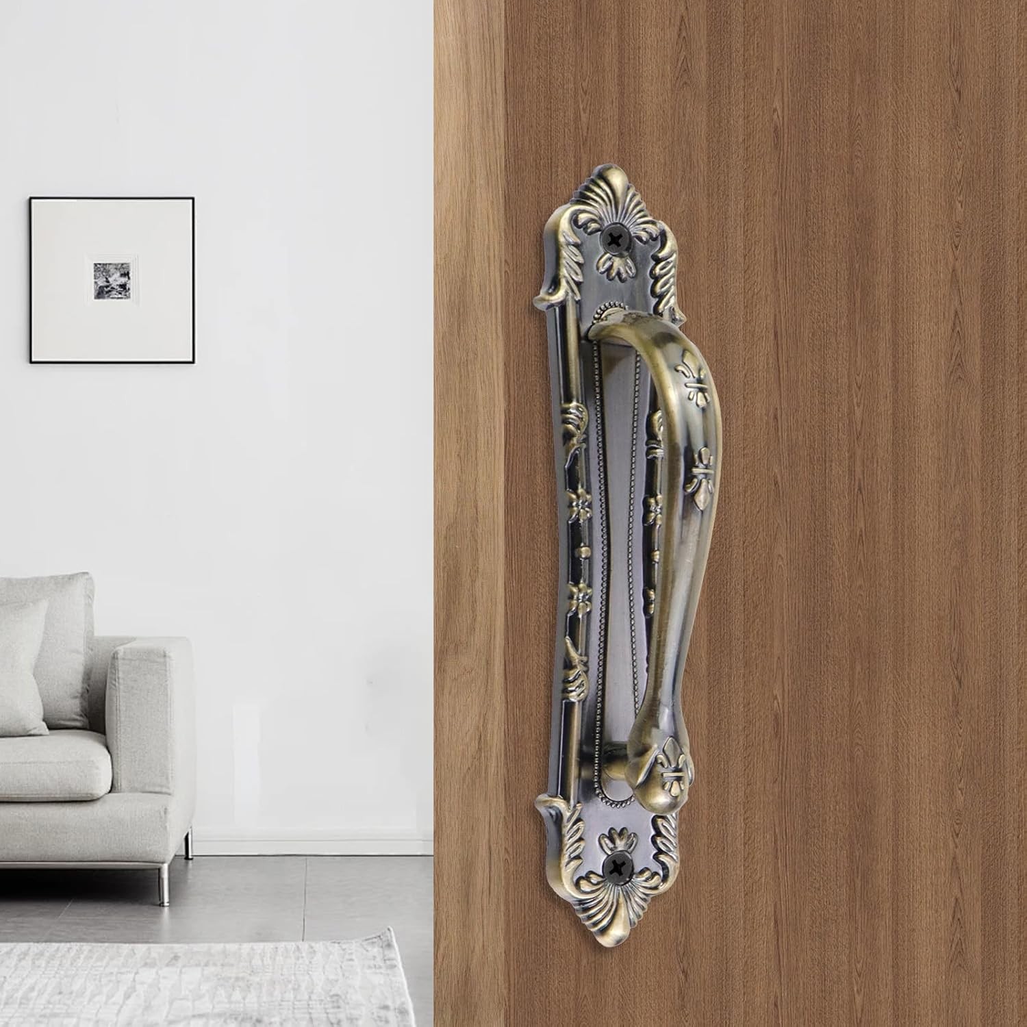 Vintage Sliding Door Handle,Retro Barn Door French Vintage Door Pull for Cabinet