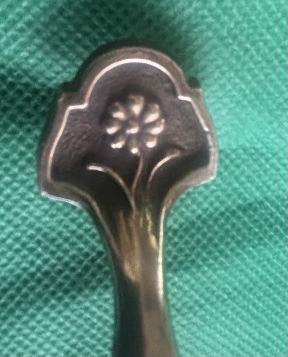 Mid Century Modern Vintage Cabinet Pull Handle Brass Flowers Keeler Brass Co. 3”