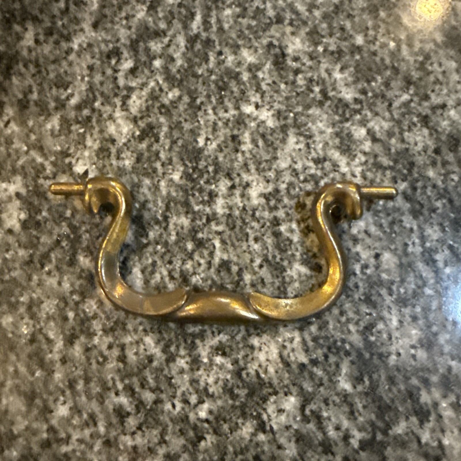 Bail Handle CB-1844 For Drop Pull Repair Dark Aged Brass 3-7/8″ Length Vintage 1