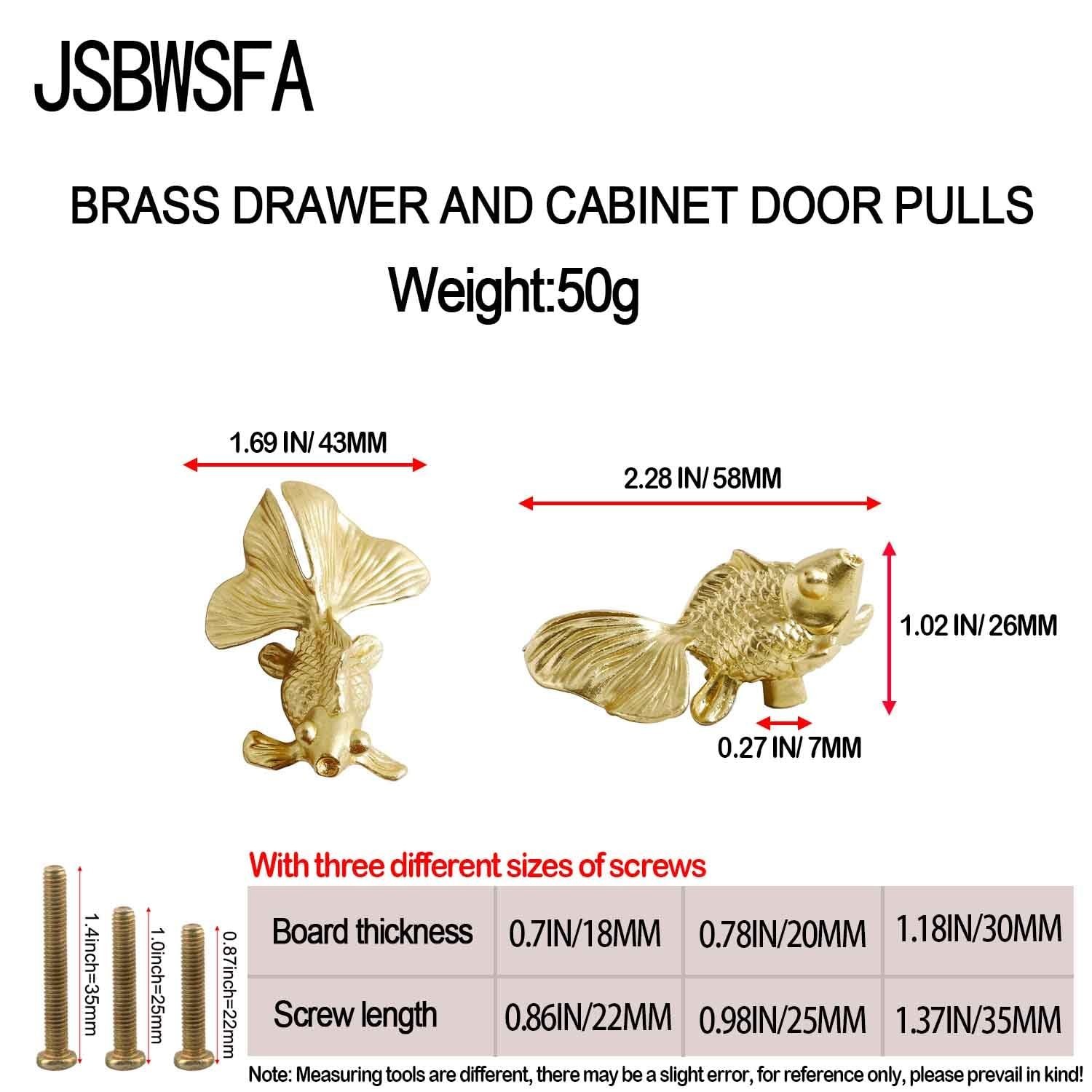 2PCS Goldfish Cabinet Knobs, Animal Knobs Cabinets and Drawers Knob for Cabin…