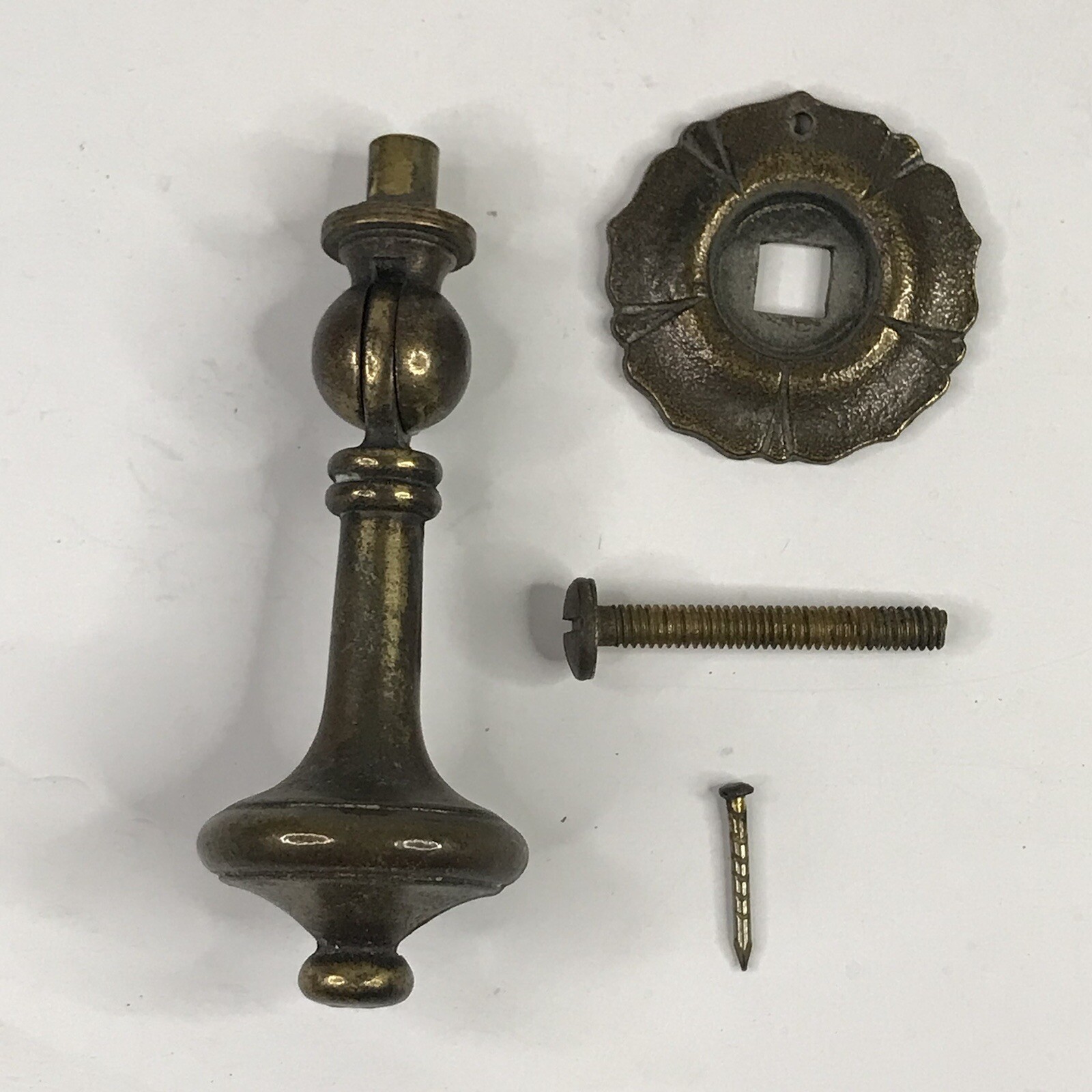 Drexel Esperanto Drawer Pull Teardrop Dresser Nightstand Pull Backplate Vintage