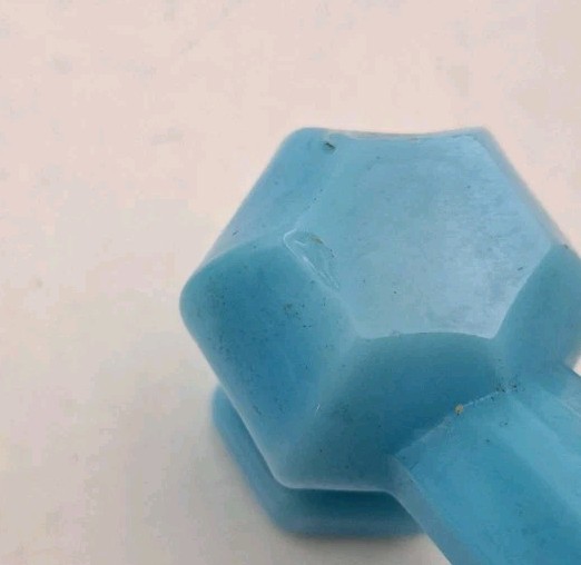 Antique Blue Milk Glass Handles Depression Glass Drawer Handle Hardware Lot of 6
