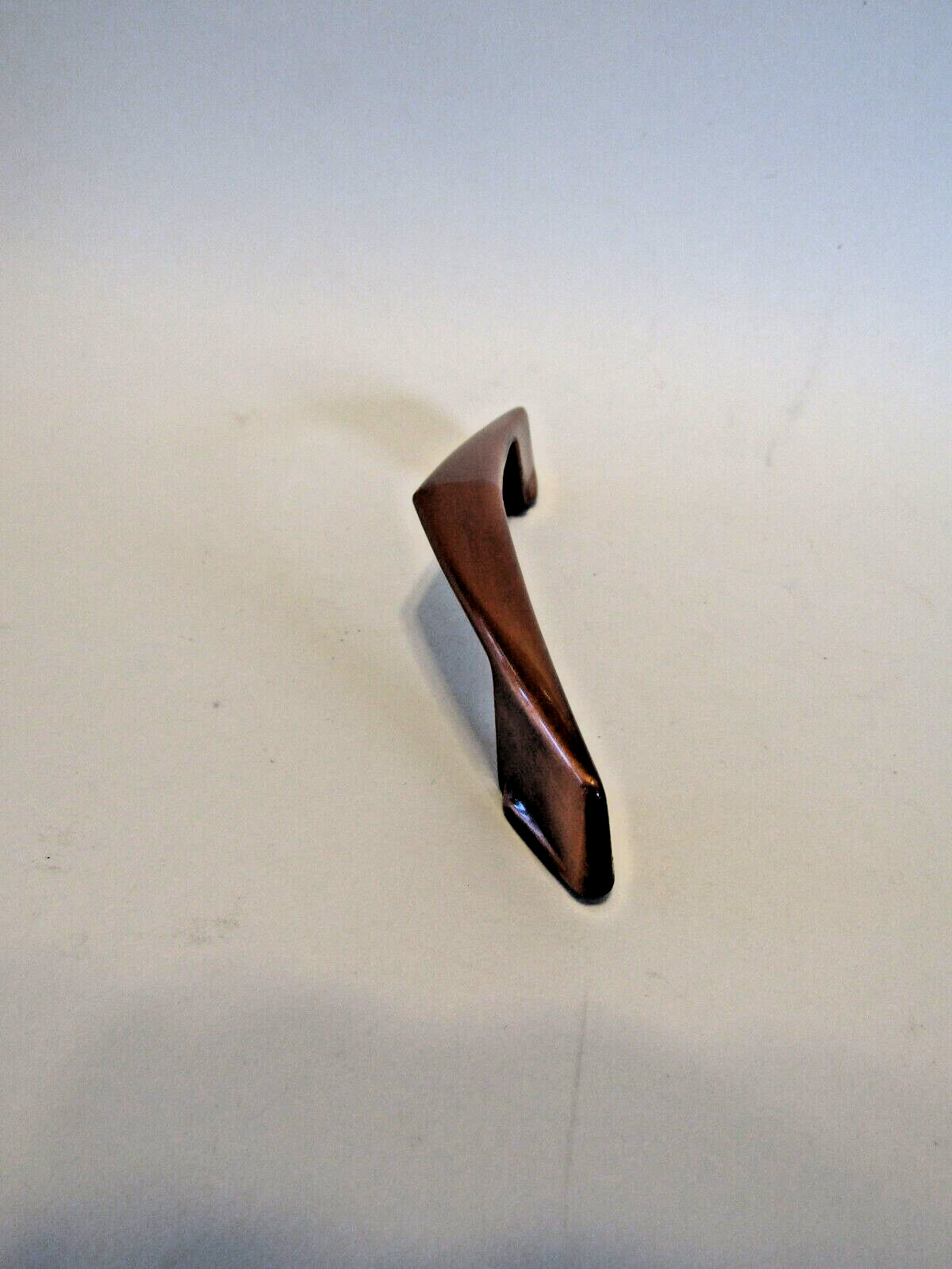 Vintage Nos Antique Copper Chevron Drawer Pull Cabinet Door Handle Ajax
