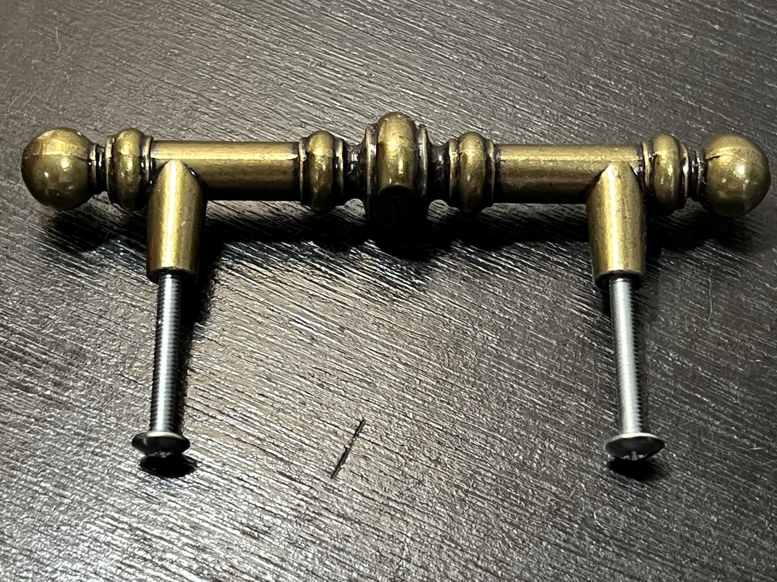 NEW Amerock Vintage Cabinet Handle Drawer Pull Burnished Brass /Zinc 5 1/8 742-1