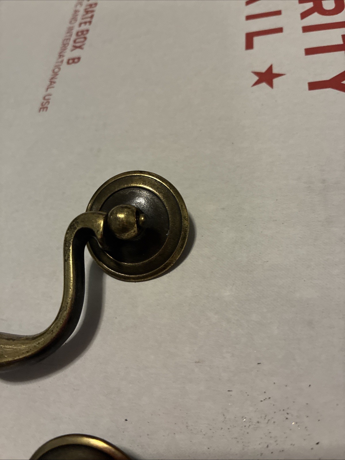 3pcsDrexel Esperanto Drawer Pull Tall Dresser Brass Vintage Drop Bail MCM Handle