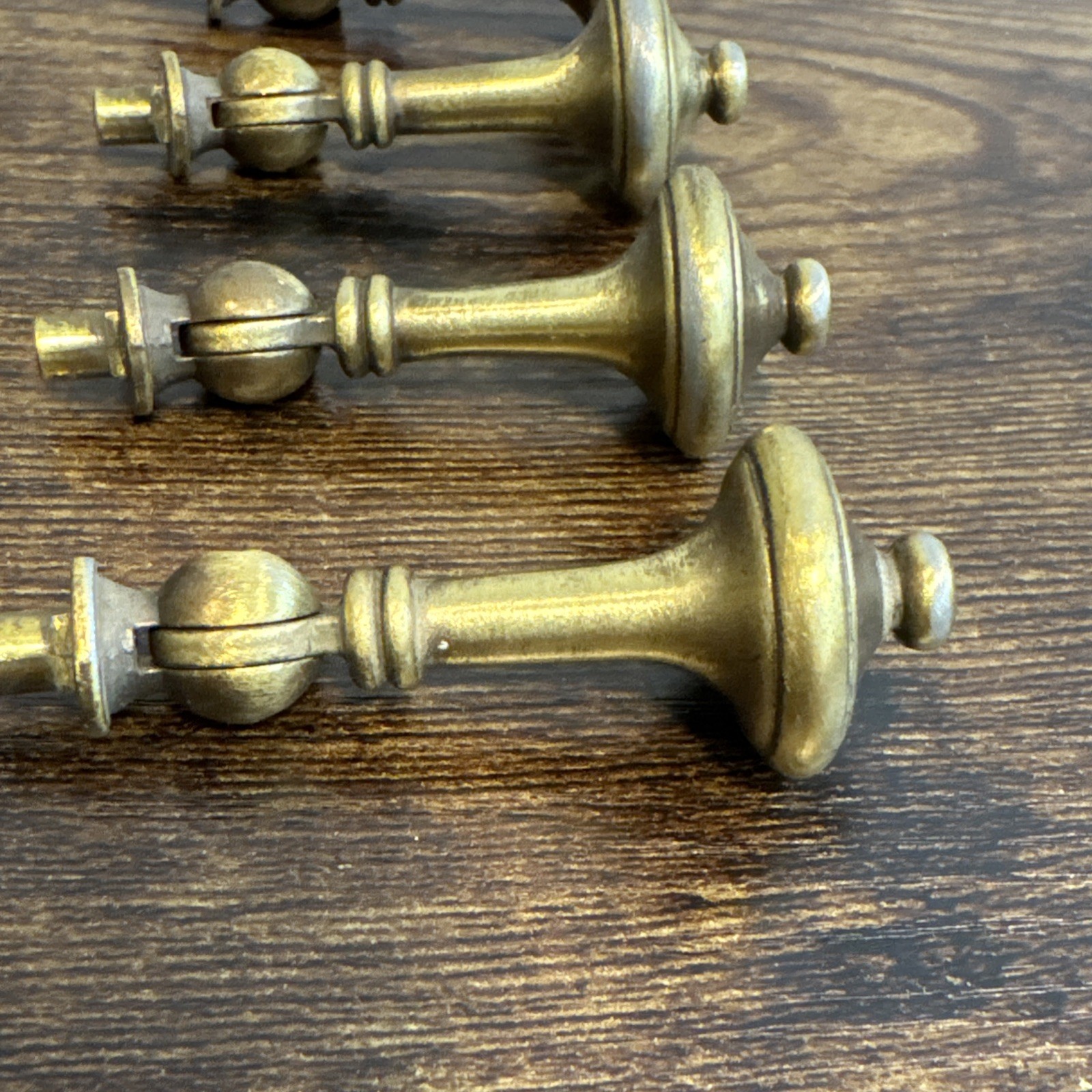 Drexel Esperanto Drawer Pulls (8) Teardrop Dresser Nightstand Backplate Vintage
