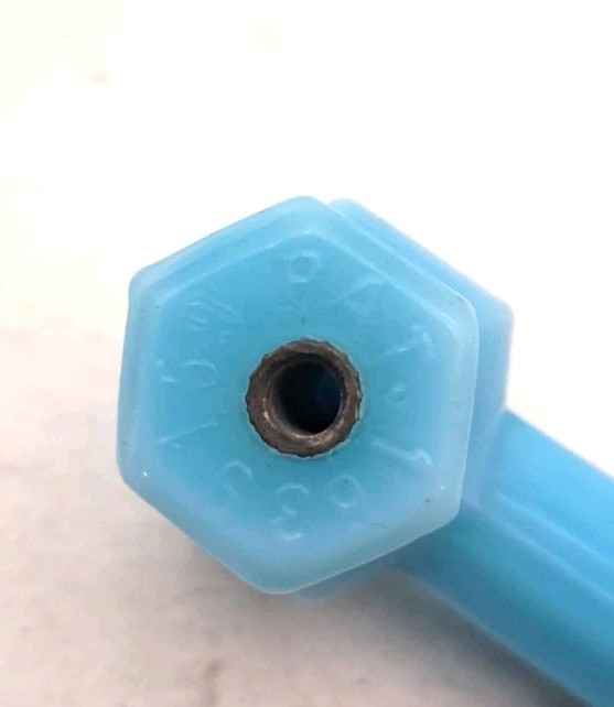 Antique Blue Milk Glass Handles Depression Glass Drawer Handle Hardware Lot of 6